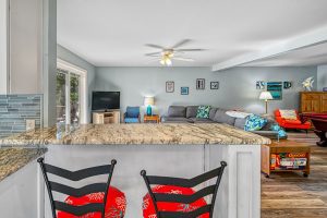 More seating at the peninsula