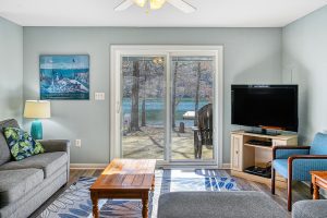 Waterfront views from the living room